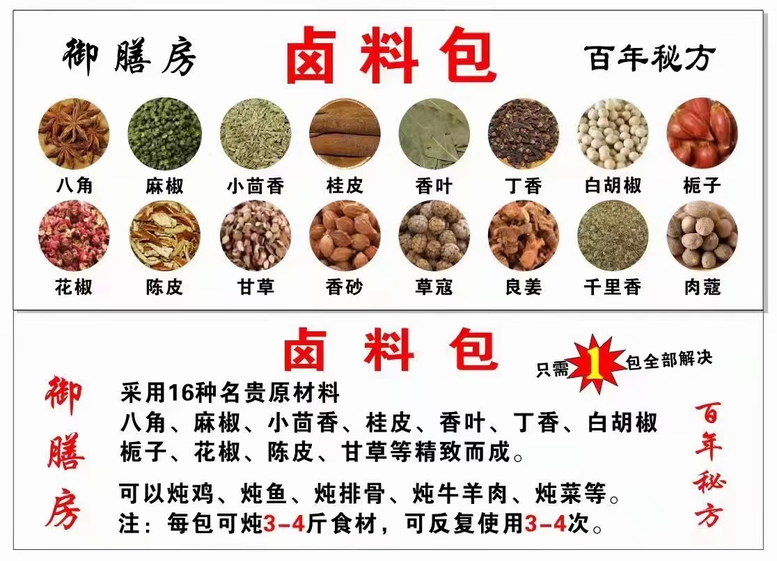 一元模式调料包，万能卤料包，网红糖果手抓包